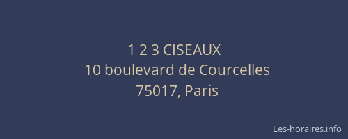 1 2 3 CISEAUX