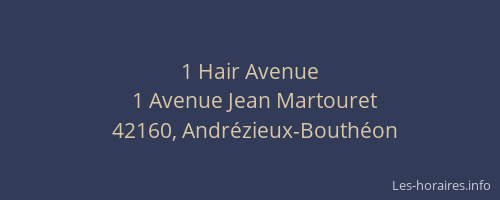 1 Hair Avenue