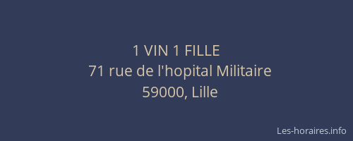 1 VIN 1 FILLE