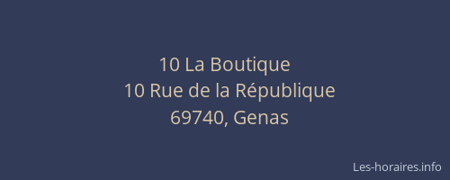 10 La Boutique