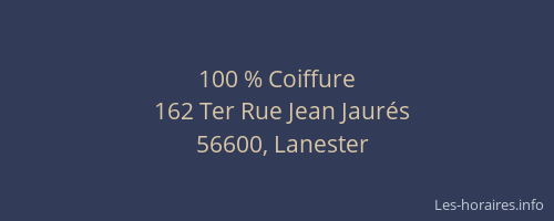 100 % Coiffure