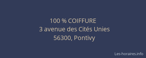 100 % COIFFURE