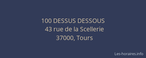 100 DESSUS DESSOUS