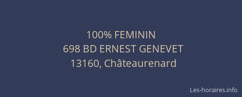 100% FEMININ