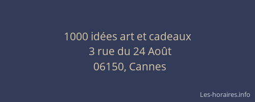 1000 idées art et cadeaux