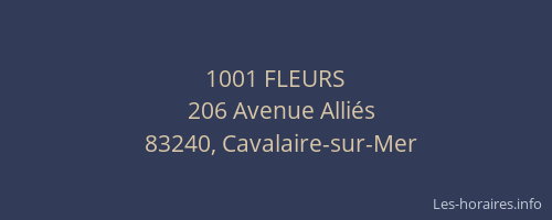 1001 FLEURS