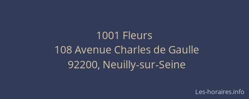 1001 Fleurs
