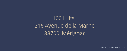 1001 Lits