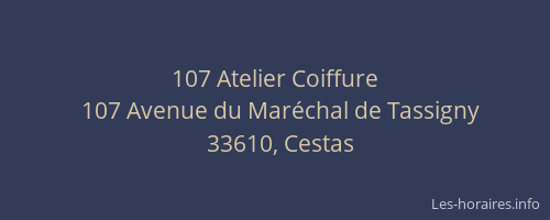 107 Atelier Coiffure