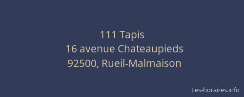 111 Tapis