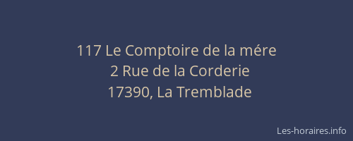 117 Le Comptoire de la m&eacute;re