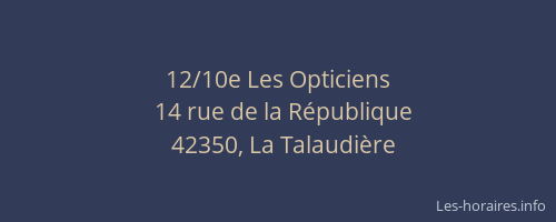 12/10e Les Opticiens
