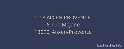 1.2.3 AIX EN PROVENCE
