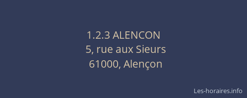 1.2.3 ALENCON
