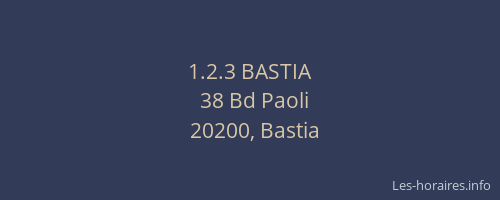 1.2.3 BASTIA