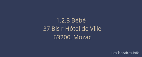 1.2.3 B&eacute;b&eacute;
