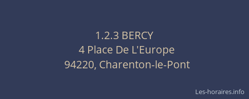 1.2.3 BERCY