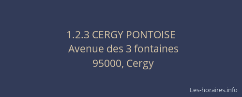 1.2.3 CERGY PONTOISE