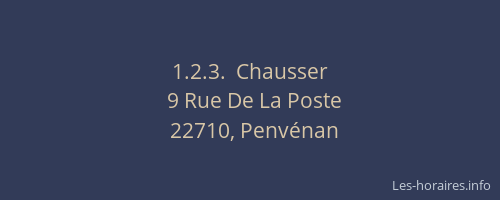 1.2.3.  Chausser