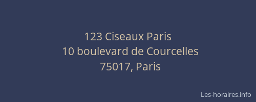 123 Ciseaux Paris