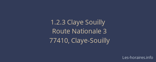 1.2.3 Claye Souilly