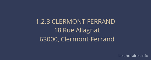 1.2.3 CLERMONT FERRAND