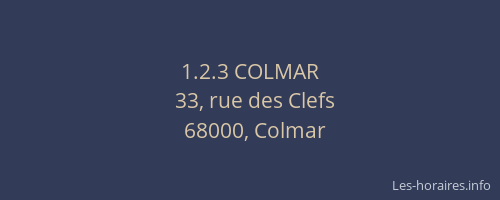 1.2.3 COLMAR