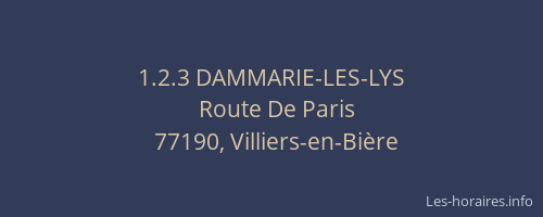 1.2.3 DAMMARIE-LES-LYS