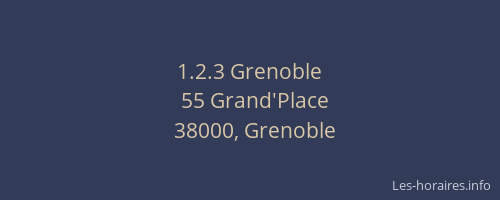 1.2.3 Grenoble