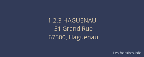 1.2.3 HAGUENAU