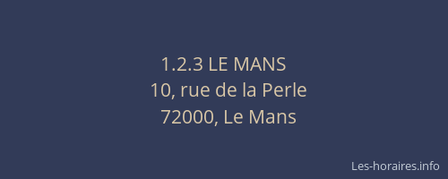 1.2.3 LE MANS