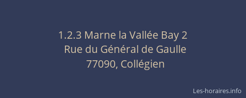 1.2.3 Marne la Vallée Bay 2