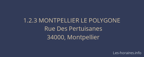 1.2.3 MONTPELLIER LE POLYGONE