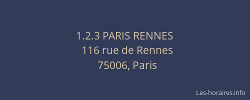 1.2.3 PARIS RENNES
