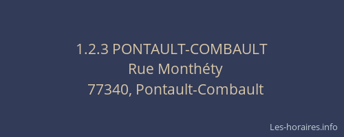 1.2.3 PONTAULT-COMBAULT