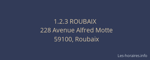 1.2.3 ROUBAIX