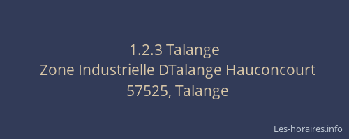 1.2.3 Talange