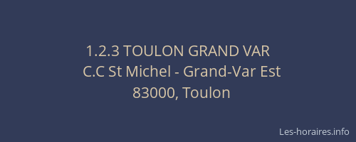 1.2.3 TOULON GRAND VAR