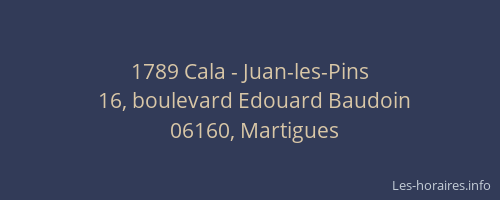1789 Cala - Juan-les-Pins