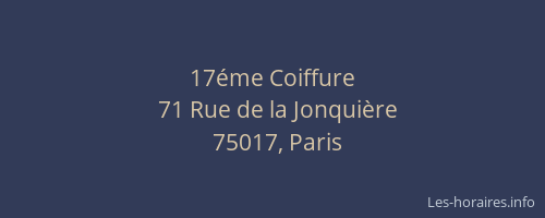 17éme Coiffure