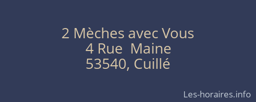 2 Mèches avec Vous