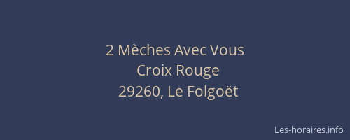 2 M&egrave;ches Avec Vous