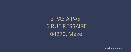 2 PAS A PAS