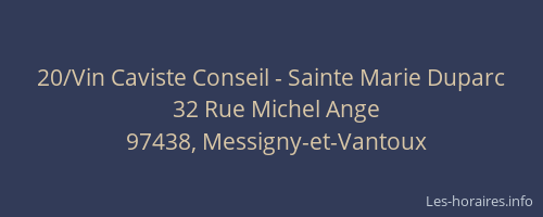 20/Vin Caviste Conseil - Sainte Marie Duparc