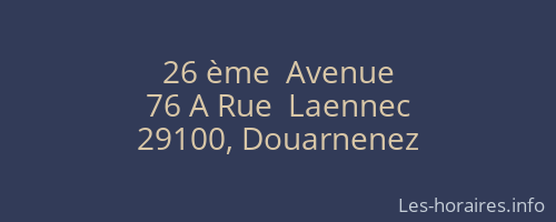 26 ème  Avenue
