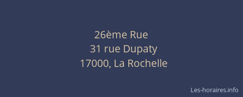 26ème Rue