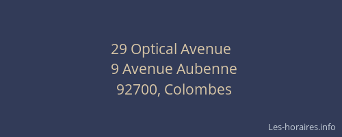 29 Optical Avenue