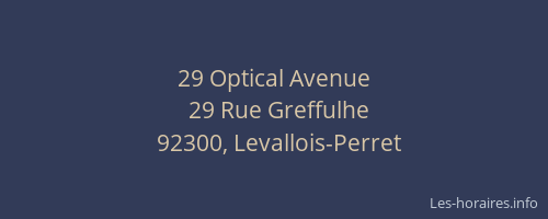 29 Optical Avenue