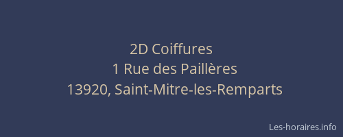 2D Coiffures