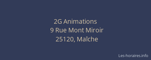 2G Animations
